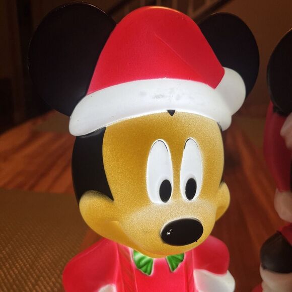NEW Disney Minnie & Mickey Mouse Blow Mold Christmas Lighted Yard Decor 15" 2024 - Picture 3 of 7